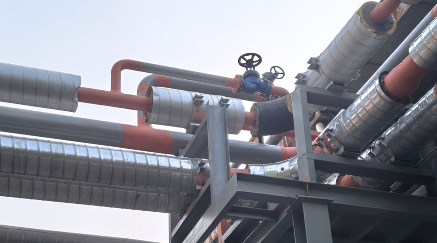 洛阳一拖管网改造项目预制保温管